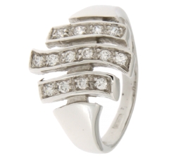 White Gold Women&#39;s Ring GL100911