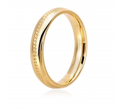 Wedding Ring Yellow Gold Comfortable Fantasy GL100917