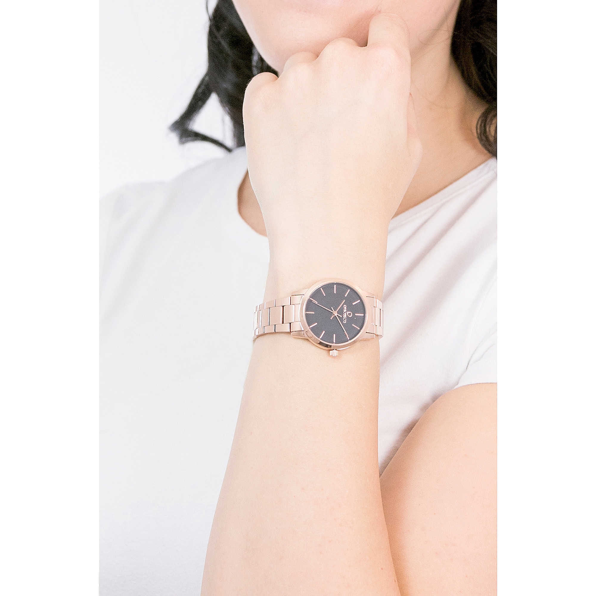 Excellanc Orologio Da Donna Al Quarzo – Quadrante Blu Con Dettagli Oro Rosa, Cinturino In Metallo Acciaio