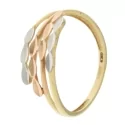 White Yellow Pink Gold Women&#39;s Ring GL100915