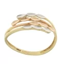 White Yellow Pink Gold Women&#39;s Ring GL100915