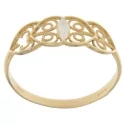 White Yellow Gold Women&#39;s Ring GL100917