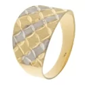 White Yellow Gold Women&#39;s Ring GL100918