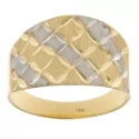 White Yellow Gold Women&#39;s Ring GL100918