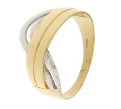 White Yellow Gold Woman Ring 803321714458