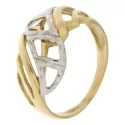 White Yellow Gold Women&#39;s Ring GL100930