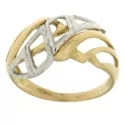 White Yellow Gold Women&#39;s Ring GL100930