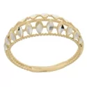 White Yellow Gold Women&#39;s Ring GL100931