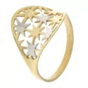 White Yellow Gold Women&#39;s Ring GL100932