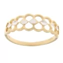 White Yellow Gold Women&#39;s Ring GL100933