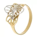 White Yellow Gold Women&#39;s Ring GL100934