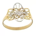 White Yellow Gold Women&#39;s Ring GL100934