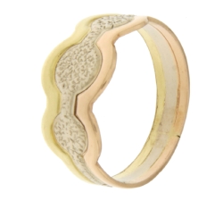 White Yellow Pink Gold Women&#39;s Ring GL100935