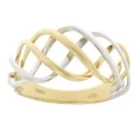 White Yellow Gold Women&#39;s Ring GL100936