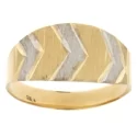 White Yellow Gold Women&#39;s Ring GL100939