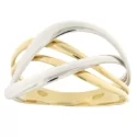 White Yellow Gold Women&#39;s Ring GL100940