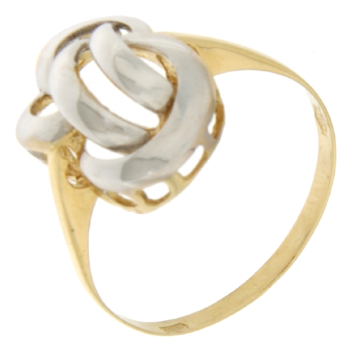 Anello Donna Oro Giallo Bianco GL100951