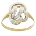 White Yellow Gold Women&#39;s Ring GL100951