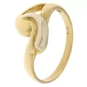 White Yellow Gold Women&#39;s Ring GL100952