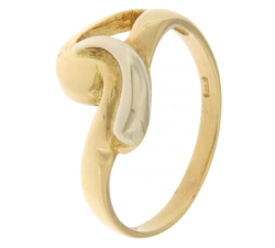 White Yellow Gold Women&#39;s Ring GL100952