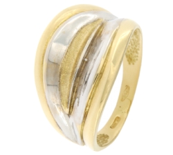 White Yellow Gold Women&#39;s Ring GL100953