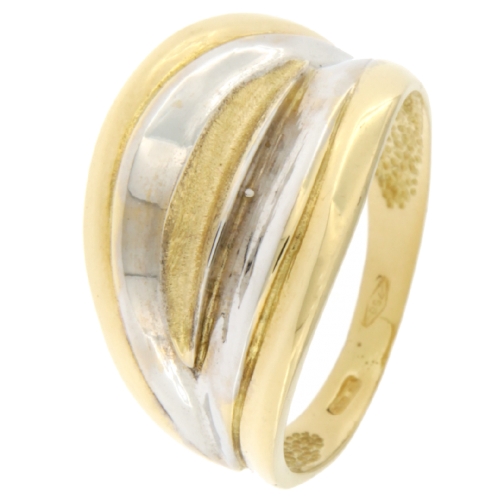 Anello Donna Oro Giallo Bianco GL100953