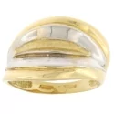 White Yellow Gold Women&#39;s Ring GL100953