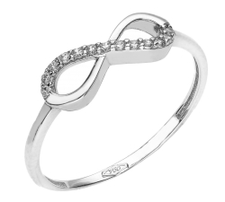 White Gold Women&#39;s Ring GL100967