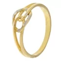 White Yellow Gold Women&#39;s Ring GL100969