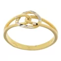 White Yellow Gold Women&#39;s Ring GL100969