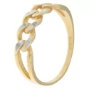 White Yellow Gold Women&#39;s Ring GL100970