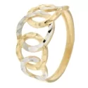 White Yellow Gold Women&#39;s Ring GL100975