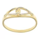 White Yellow Gold Women&#39;s Ring GL100976