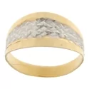 White Yellow Gold Women&#39;s Ring GL100986