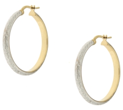 White Yellow Gold Women&#39;s Earrings GL100987