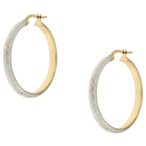 White Yellow Gold Women&#39;s Earrings GL100987