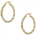 White Yellow Gold Women&#39;s Earrings GL100992