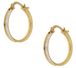 White Yellow Gold Women's Earrings GL100994