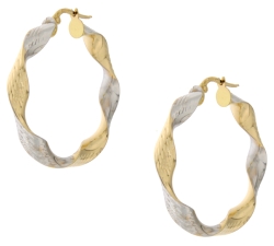 Orecchini Donna Oro Giallo Bianco GL100996
