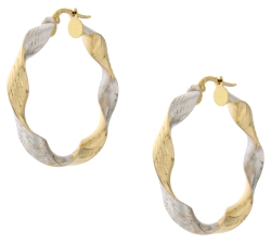 White Yellow Gold Women&#39;s Earrings GL100996