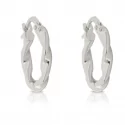 Women&#39;s Hoop Earrings in White Gold 803321709943
