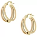 Yellow White Pink Gold Women&#39;s Earrings GL101029