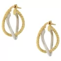 White Yellow Gold Women&#39;s Earrings GL101030