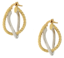 White Yellow Gold Women&#39;s Earrings GL101030