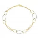 Women&#39;s bracelet Yellow and white gold 164549