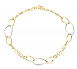 Women&#39;s bracelet Yellow and white gold 164549