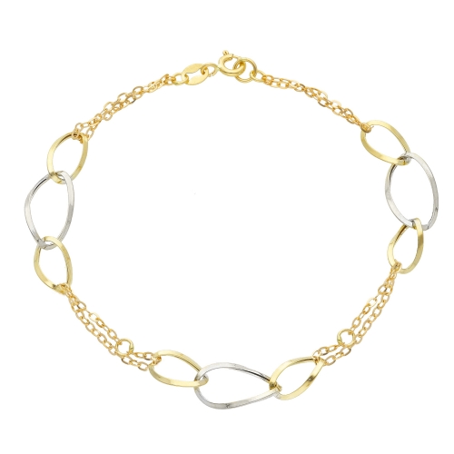 Women&#39;s bracelet Yellow and white gold 164549