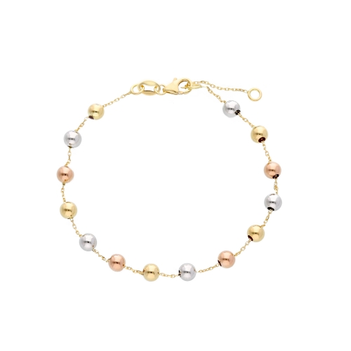 Bracciale da donna Oro giallo bianco e rosa 234574