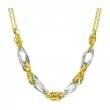 Collana Donna Oro Bianco Giallo GL101040