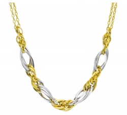 Collana Donna Oro Bianco Giallo GL101040